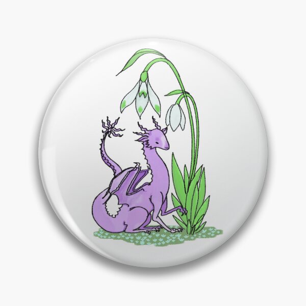 Item preview, Lavender Dragon Under Snowdrop designed and sold by MadronaDragon.