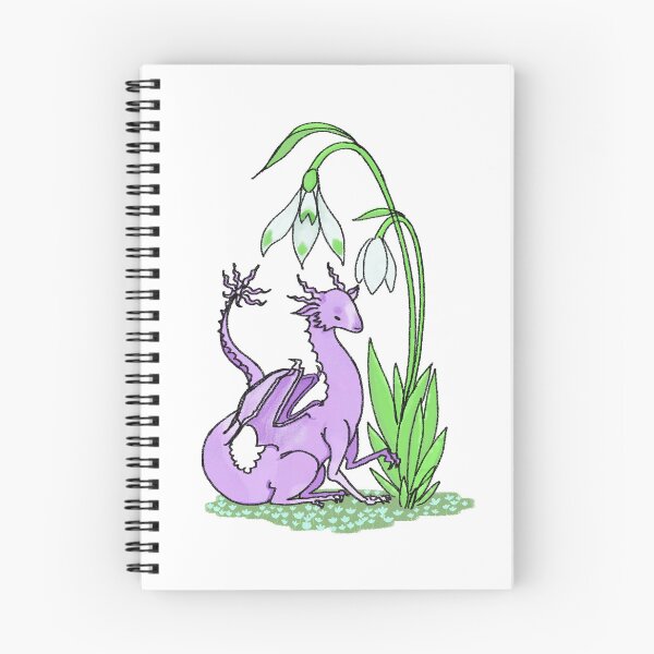 Item preview, Lavender Dragon Under Snowdrop designed and sold by MadronaDragon.