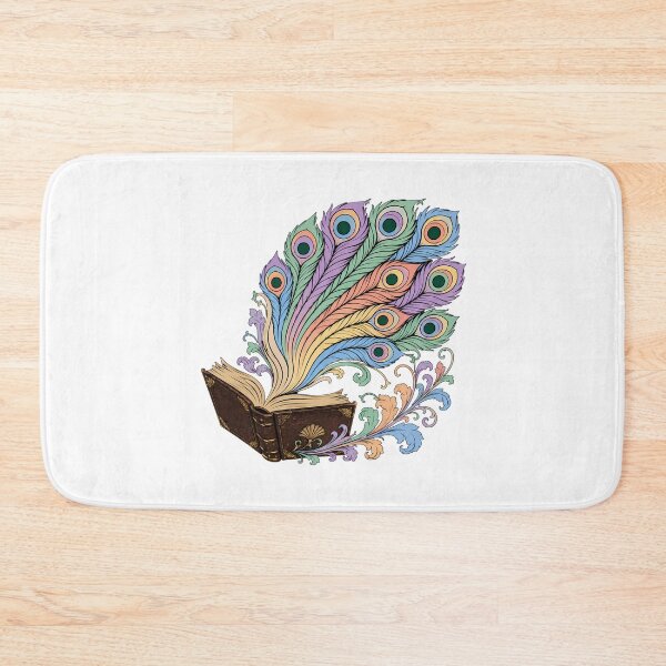 Item preview, Peacock Feather Book Lover Magical Library Vintage designed and sold by chattsuede.