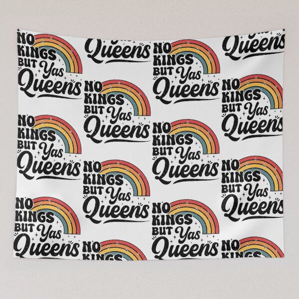 Item preview, No Kings But Yas Queens LGBTQ Pride Rainbow Equal Rights Design designed and sold by jinajinawoodood.