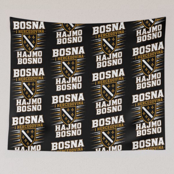 Item preview, Bosna I Hercegovina Hajmo Bosno Bosnia and Herzegovina Bosnian Flag designed and sold by jinajinawoodood.