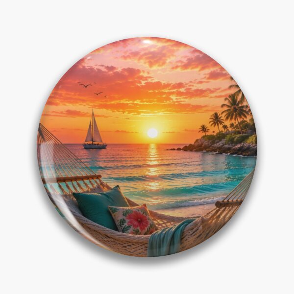 Item preview, Tropical Hammock Escape Sunset Beach Phone Case Bags designed and sold by piketo.
