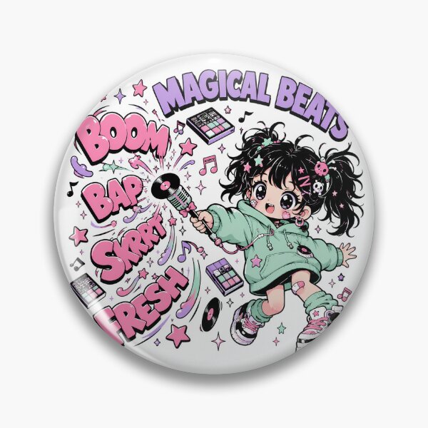 Item preview, Kawaii Anime Beatmaker Magical Beats Boom Bap designed and sold by chattsuede.