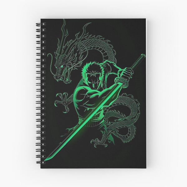 Item preview, Zoro | Neon Dragon Swordsman Warrior – Green Samurai Anime Inspired Sword Art designed and sold by Dyan4.