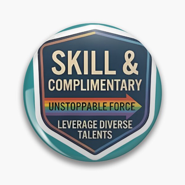 Item preview, Dynamic Squad Diversity & Teamwork Badge - Inclusive Professional Pride Sticker designed and sold by VectorJoy.
