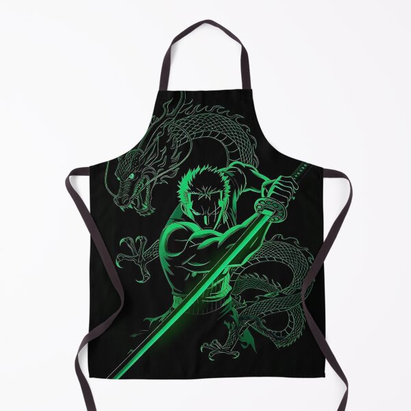 Item preview, Zoro | Neon Dragon Swordsman Warrior – Green Samurai Anime Inspired Sword Art designed and sold by Dyan4.