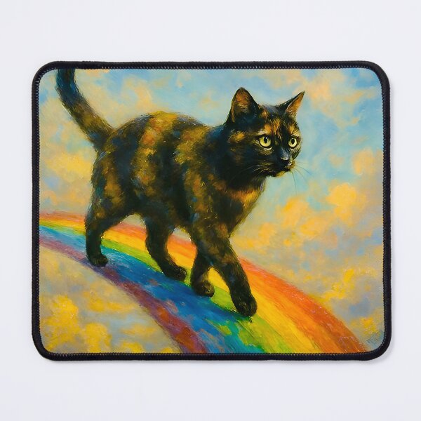 Item preview, Ninja  Crosses the Rainbow Bridge designed and sold by TinCatOutPost.
