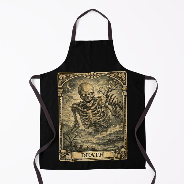 Item preview, Death Tarot Card Gashadokuro Giant Skeleton Yokai Japanese Art designed and sold by YokaiInk.