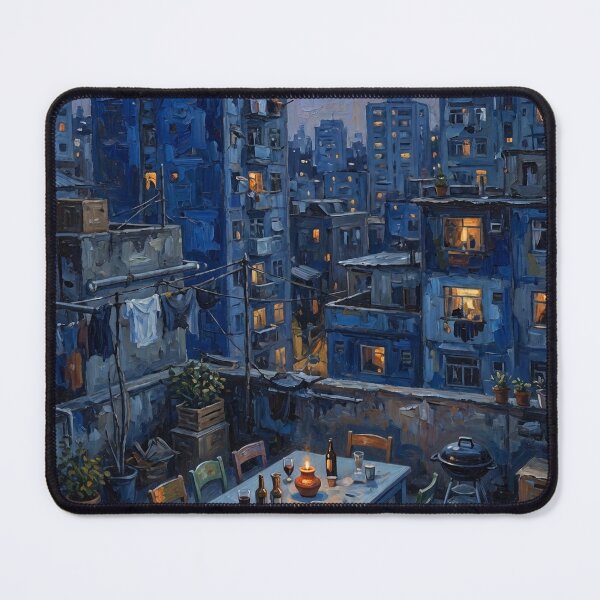 Item preview, Impressionist Impasto Dining Table on Rooftop  designed and sold by Davidaccio Collection .