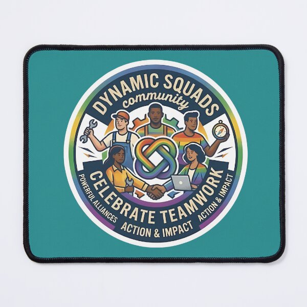 Item preview, Dynamic Squad Diversity & Teamwork Badge - Inclusive Professional Pride Sticker designed and sold by VectorJoy.