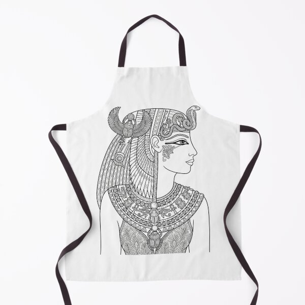 Item preview, Egyptian Queen Coloring Page | Ancient Egypt Line Art Illustration designed and sold by Queen Cleopatra.