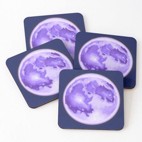Item preview, Purple Full Moon Art Print designed and sold by Nomi Isonade Art.