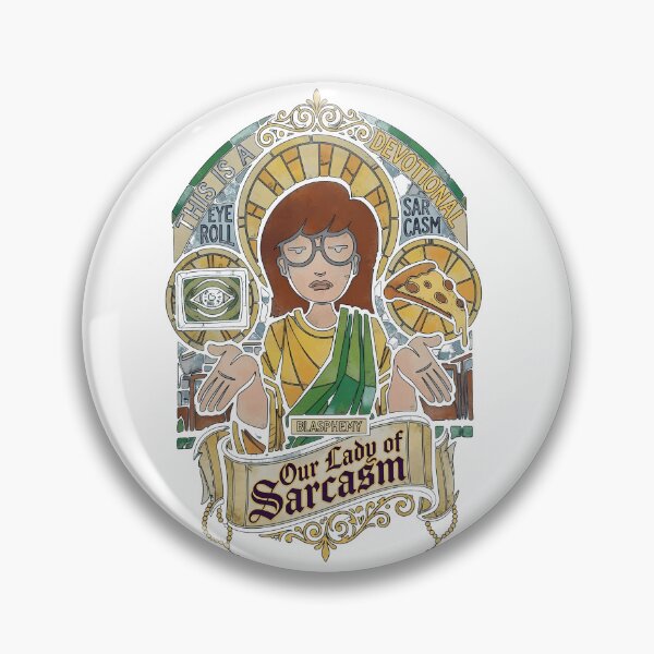Item preview, Lady Sarcasm Stained Glass Parody Art designed and sold by Noheqa.