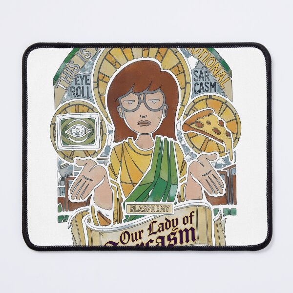 Item preview, Lady Sarcasm Stained Glass Parody Art designed and sold by Noheqa.