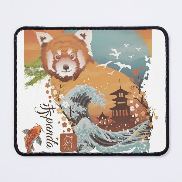 Item preview, Panda Wave Japanese Style Animal Art designed and sold by Noheqa.