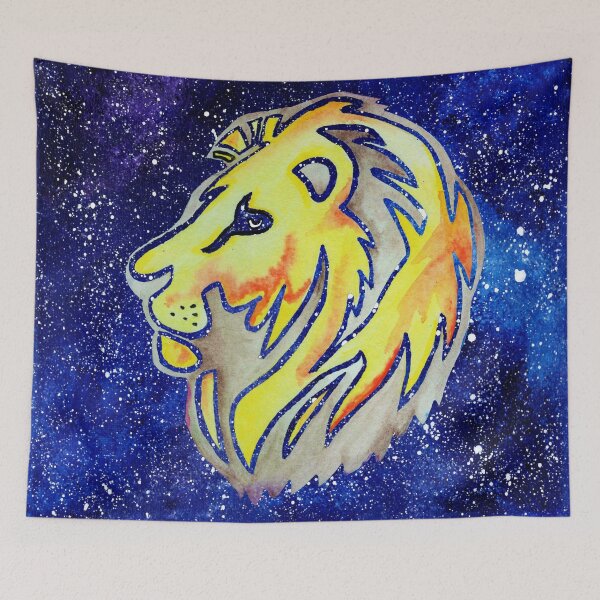 Item preview, Watercolor Lion Head Galaxy designed and sold by Fatemah's Fixations.