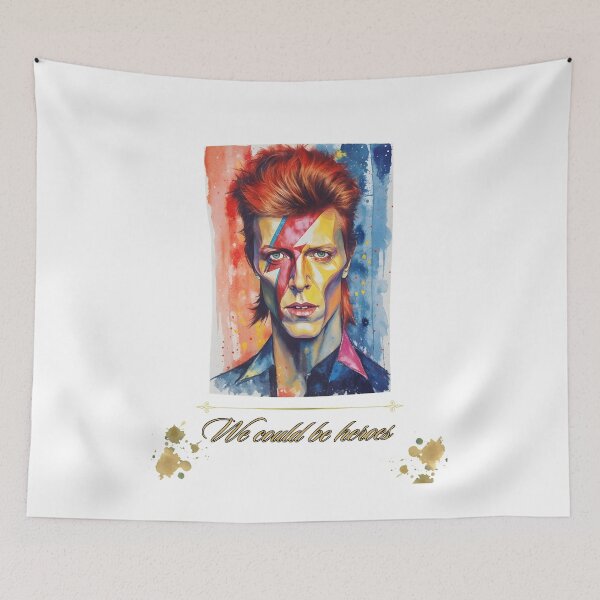 Item preview, Watercolor Icon Rock Star Portrait Art designed and sold by Noheqa.