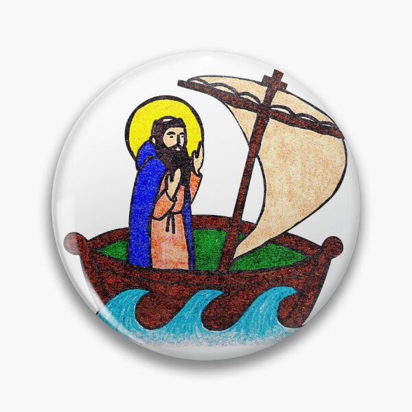 Item preview, Saint Brendan the Navigator designed and sold by Anna Pardee Makes.