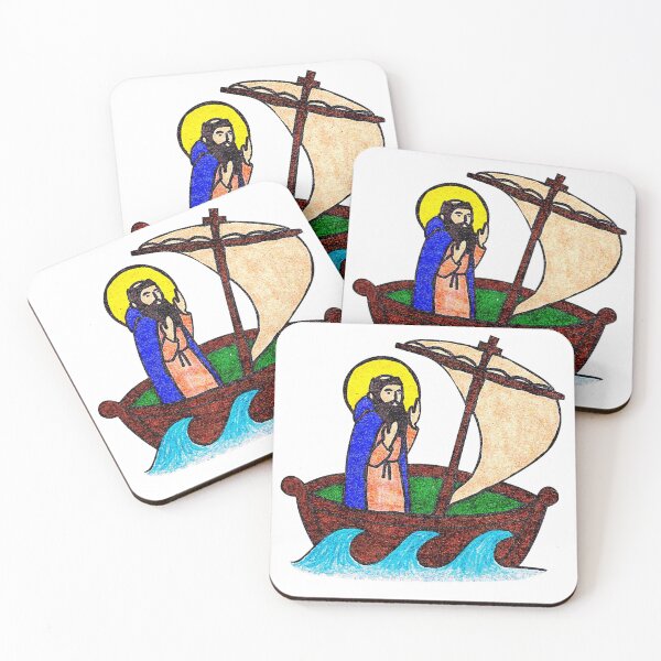 Item preview, Saint Brendan the Navigator designed and sold by Anna Pardee Makes.