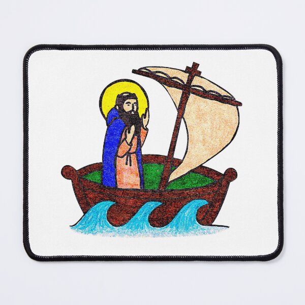 Item preview, Saint Brendan the Navigator designed and sold by Anna Pardee Makes.