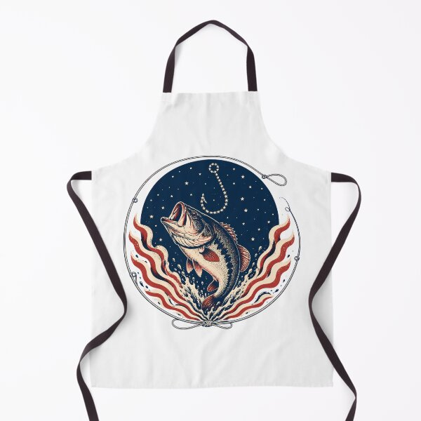 Item preview, American Flag Bass Fishing Vintage Americana Emblem designed and sold by chattsuede.