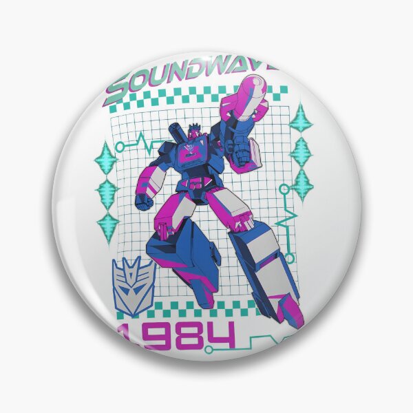 Item preview, 80s Style Robot Grid Retro Graphic  designed and sold by Noheqa.