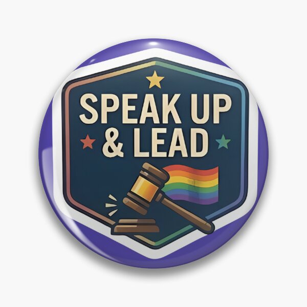 Item preview, Professional Pride Advocacy Badge - LGBTQ+ Diversity and Inclusion Support Gift designed and sold by VectorJoy.