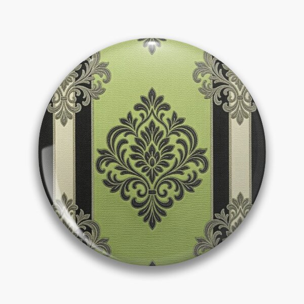 Item preview, Matte Green Apple Striped Damask designed and sold by DesignsByPrnces.