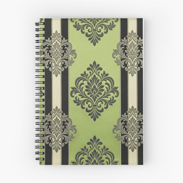 Item preview, Matte Green Apple Striped Damask designed and sold by DesignsByPrnces.