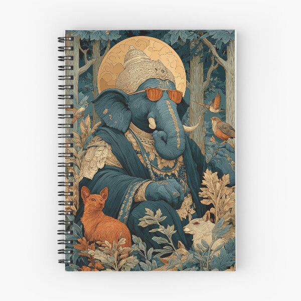 Item preview, Ganesha In Forest Serenity Mystical Botanical Pop Art designed and sold by PANNARUK THAILAND.