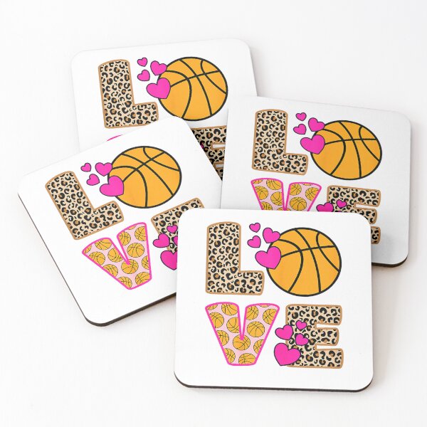 Item preview, Camiseta de baloncesto con estampado de leopardo para mujer y niña, con diseño de amor y linda. designed and sold by RKdrawings.