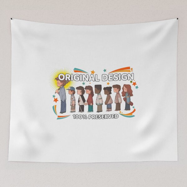 Item preview, Cute Group Lineup Characters in 80s Style designed and sold by Noheqa.