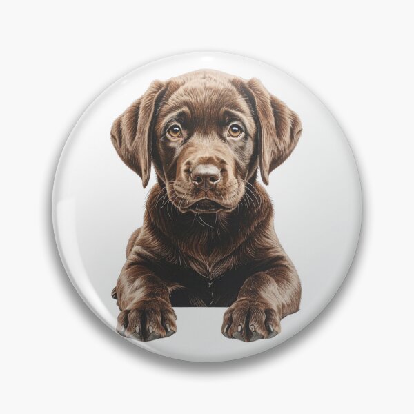 Item preview, Chocolate Labrador Retriever Puppy Art designed and sold by SabraDD.