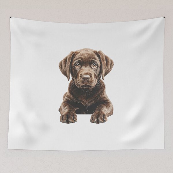 Item preview, Chocolate Labrador Retriever Puppy Art designed and sold by SabraDD.