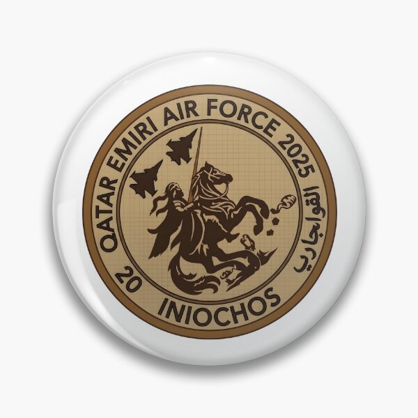 Item preview, Qatar Emiri Air Force Exercise Iniochos 2025 Deployment Patch designed and sold by CharlieDesings.