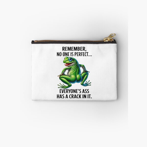 Item preview, Funny Frog Meme Nobody Is Perfect designed and sold by A touch of creativity.
