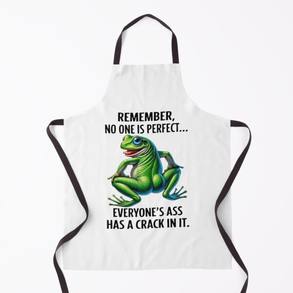 Item preview, Funny Frog Meme Nobody Is Perfect designed and sold by A touch of creativity.