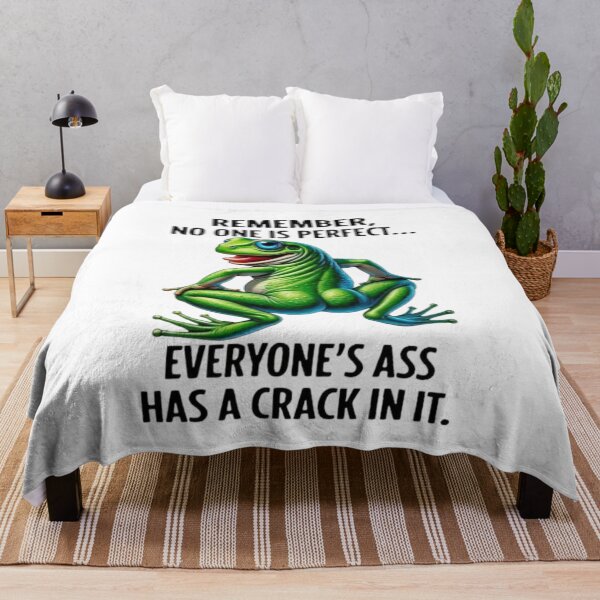 Item preview, Funny Frog Meme Nobody Is Perfect designed and sold by A touch of creativity.