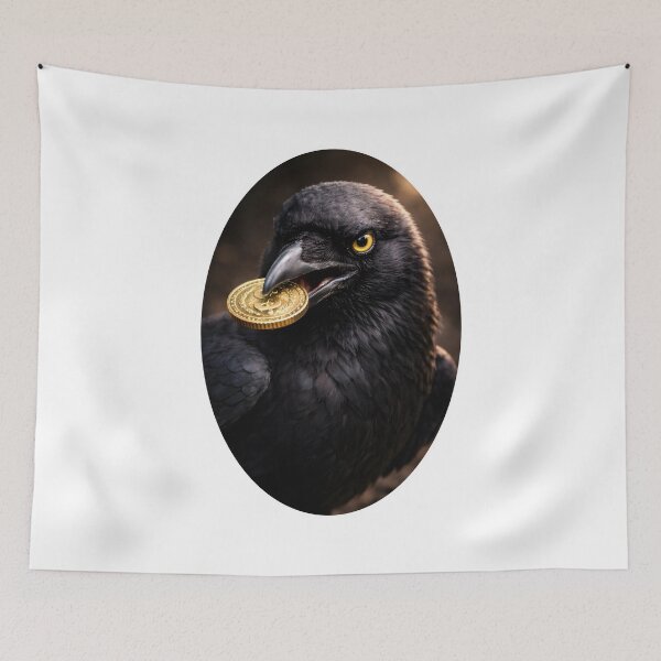 Item preview, Raven with Gold Coin designed and sold by Artmares.
