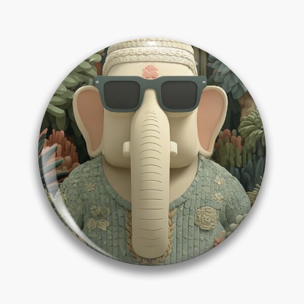 Item preview, Ganesha 3D Art Toy Minimalist Tropical Forest Poster designed and sold by PANNARUK THAILAND.