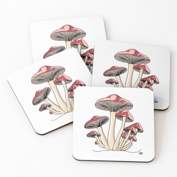 Item preview, Mushroom Forest Botanical Line Art designed and sold by Evil B Creative.