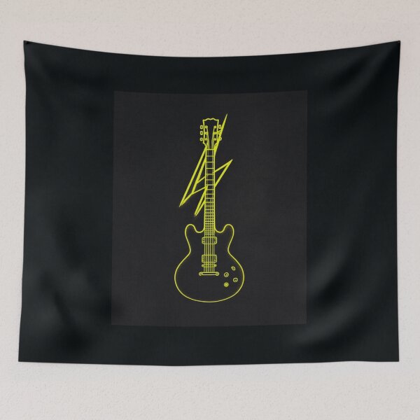 Item preview, Lightning Guitar T-Shirt Print designed and sold by CosmicRockArt.