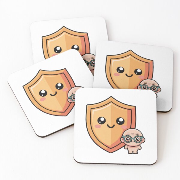 Item preview, Cute Little Hero With Friendly Shield designed and sold by AbanoubStore.