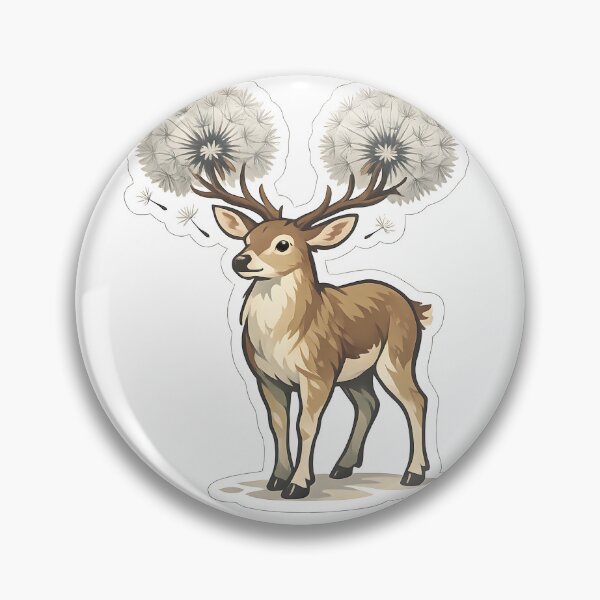 Item preview, Dandelion Deer Minimal Nature Creature Design designed and sold by Naviora.