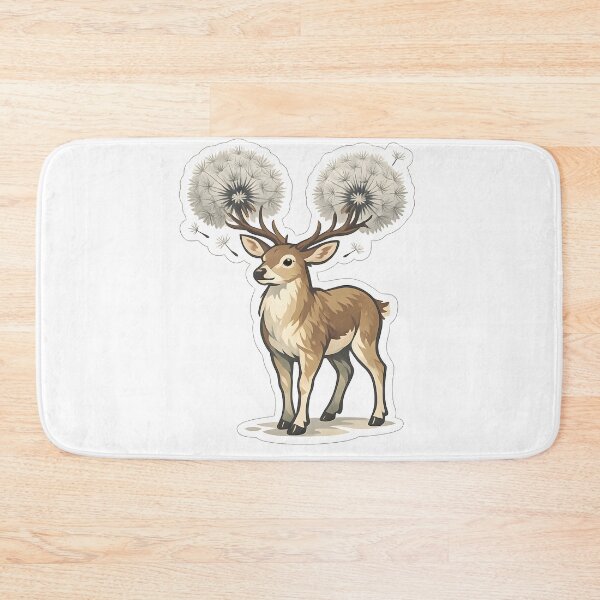 Item preview, Dandelion Deer Minimal Nature Creature Design designed and sold by Naviora.