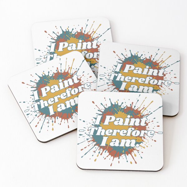 Item preview, I Paint Therfore I Am - Artist Quote designed and sold by TCB-Studio.