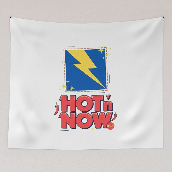 Item preview, Retro Lightning Bolt Block Text Graphic designed and sold by Noheqa.
