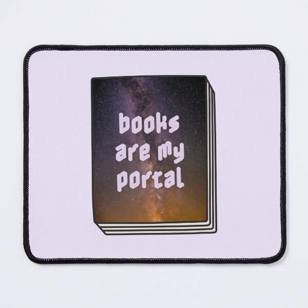 Item preview, books are my portal for reading lovers designed and sold by MoTaraDesigns.