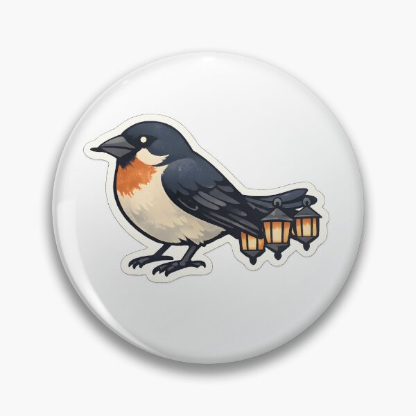 Item preview, Lantern Finch Artistic Bird Illustration designed and sold by Naviora.