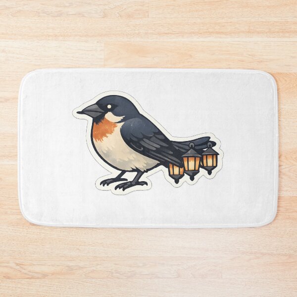 Item preview, Lantern Finch Artistic Bird Illustration designed and sold by Naviora.